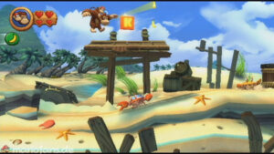 World 2 — Beach — Donkey Kong Country Returns walkthrough screenshot
