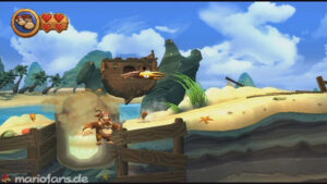 World 2 — Beach — Donkey Kong Country Returns walkthrough screenshot