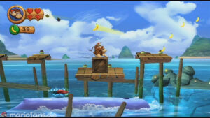 World 2 — Beach — Donkey Kong Country Returns walkthrough screenshot
