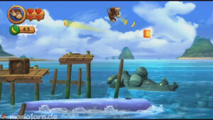 World 2 — Beach — Donkey Kong Country Returns walkthrough screenshot