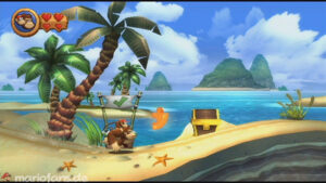 World 2 — Beach — Donkey Kong Country Returns walkthrough screenshot