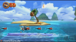 World 2 — Beach — Donkey Kong Country Returns walkthrough screenshot