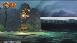 World 2 — Beach — Donkey Kong Country Returns walkthrough screenshot