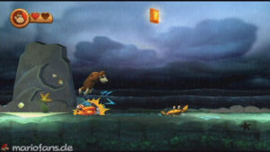 World 2 — Beach — Donkey Kong Country Returns walkthrough screenshot