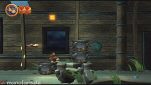 World 2 — Beach — Donkey Kong Country Returns walkthrough screenshot