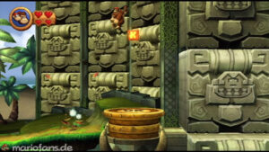 World 3 — Ruins — Donkey Kong Country Returns walkthrough screenshot