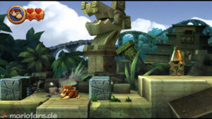 World 3 — Ruins — Donkey Kong Country Returns walkthrough screenshot