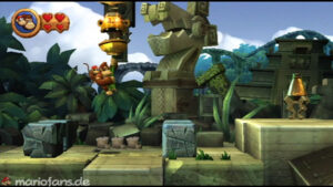 World 3 — Ruins — Donkey Kong Country Returns walkthrough screenshot