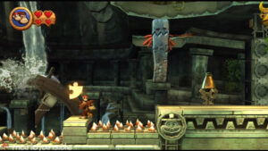 World 3 — Ruins — Donkey Kong Country Returns walkthrough screenshot