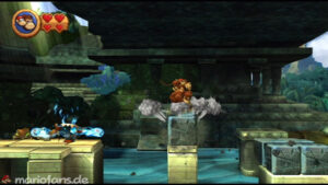 World 3 — Ruins — Donkey Kong Country Returns walkthrough screenshot