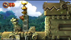 World 3 — Ruins — Donkey Kong Country Returns walkthrough screenshot