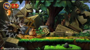 World 3 — Ruins — Donkey Kong Country Returns walkthrough screenshot