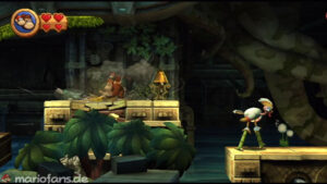 World 3 — Ruins — Donkey Kong Country Returns walkthrough screenshot