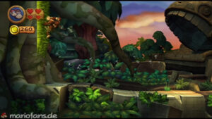 World 3 — Ruins — Donkey Kong Country Returns walkthrough screenshot