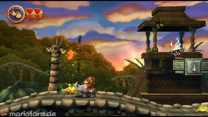 World 3 — Ruins — Donkey Kong Country Returns walkthrough screenshot