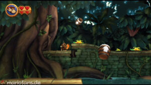 World 4 — Cave — Donkey Kong Country Returns walkthrough screenshot