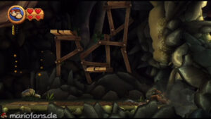World 4 — Cave — Donkey Kong Country Returns walkthrough screenshot