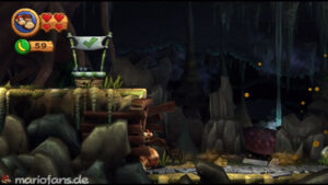 World 4 — Cave — Donkey Kong Country Returns walkthrough screenshot