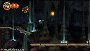 World 4 — Cave — Donkey Kong Country Returns walkthrough screenshot