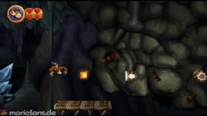World 4 — Cave — Donkey Kong Country Returns walkthrough screenshot