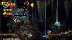 World 4 — Cave — Donkey Kong Country Returns walkthrough screenshot