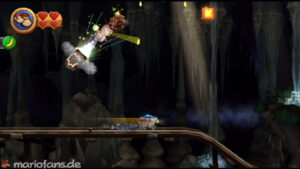 World 4 — Cave — Donkey Kong Country Returns walkthrough screenshot