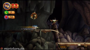 World 4 — Cave — Donkey Kong Country Returns walkthrough screenshot