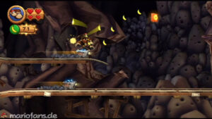 World 4 — Cave — Donkey Kong Country Returns walkthrough screenshot