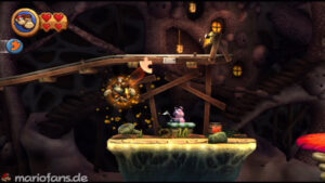 World 4 — Cave — Donkey Kong Country Returns walkthrough screenshot