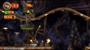 World 4 — Cave — Donkey Kong Country Returns walkthrough screenshot