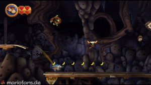 World 4 — Cave — Donkey Kong Country Returns walkthrough screenshot
