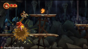 World 4 — Cave — Donkey Kong Country Returns walkthrough screenshot