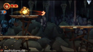 World 4 — Cave — Donkey Kong Country Returns walkthrough screenshot