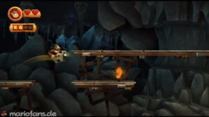 World 4 — Cave — Donkey Kong Country Returns walkthrough screenshot