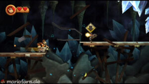 World 4 — Cave — Donkey Kong Country Returns walkthrough screenshot
