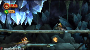 World 4 — Cave — Donkey Kong Country Returns walkthrough screenshot