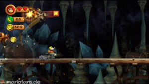 World 4 — Cave — Donkey Kong Country Returns walkthrough screenshot