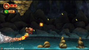 World 4 — Cave — Donkey Kong Country Returns walkthrough screenshot