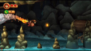 World 4 — Cave — Donkey Kong Country Returns walkthrough screenshot