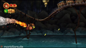 World 4 — Cave — Donkey Kong Country Returns walkthrough screenshot