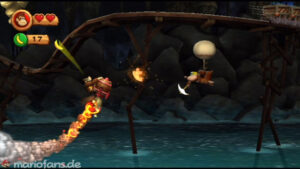 World 4 — Cave — Donkey Kong Country Returns walkthrough screenshot