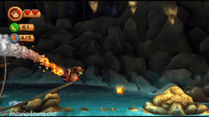 World 4 — Cave — Donkey Kong Country Returns walkthrough screenshot