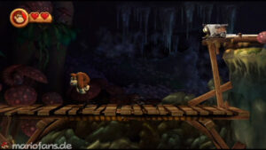 World 4 — Cave — Donkey Kong Country Returns walkthrough screenshot