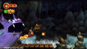 World 4 — Cave — Donkey Kong Country Returns walkthrough screenshot
