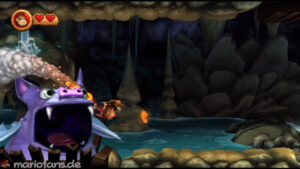 World 4 — Cave — Donkey Kong Country Returns walkthrough screenshot