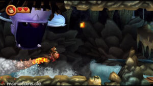 World 4 — Cave — Donkey Kong Country Returns walkthrough screenshot