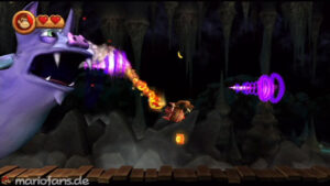 World 4 — Cave — Donkey Kong Country Returns walkthrough screenshot