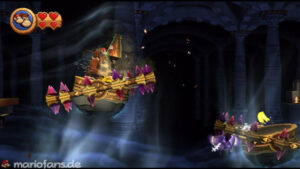World 4 — Cave — Donkey Kong Country Returns walkthrough screenshot