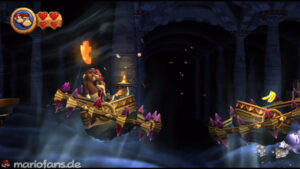 World 4 — Cave — Donkey Kong Country Returns walkthrough screenshot