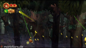World 5 — Forest — Donkey Kong Country Returns walkthrough screenshot